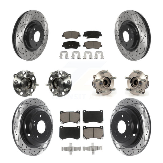[Avant + Arrière] Kit d'ensemble roulement de roue et moyeu pour Hyundai Genesis 4.6L KBB-120047