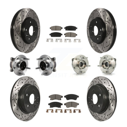 [Avant + Arrière] Kit d'ensemble roulement de roue et moyeu pour 2014-2015 Chevrolet Cruze GAS engine avec 16" Factory Wheels KBB-120058