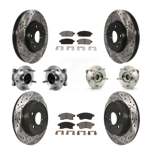 [Avant + Arrière] Kit d'ensemble roulement de roue et moyeu pour 2014-2015 Chevrolet Cruze GAS engine avec 16" Factory Wheels KBB-120058