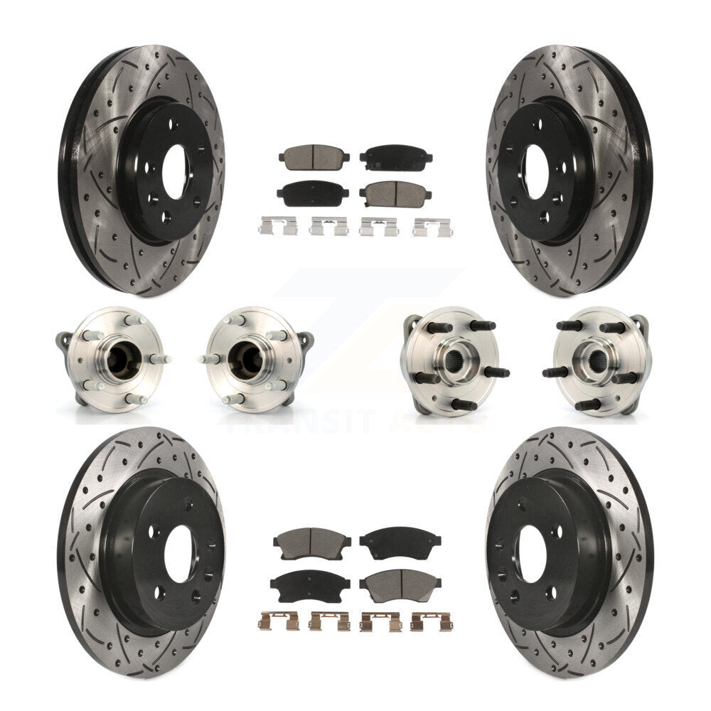 [Avant + Arrière] Kit d'ensemble roulement de roue et moyeu pour 2011-2012 Chevrolet Cruze KBB-120060