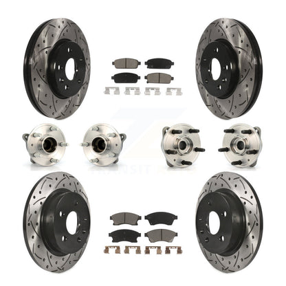 [Avant + Arrière] Kit d'ensemble roulement de roue et moyeu pour 2011-2012 Chevrolet Cruze KBB-120060