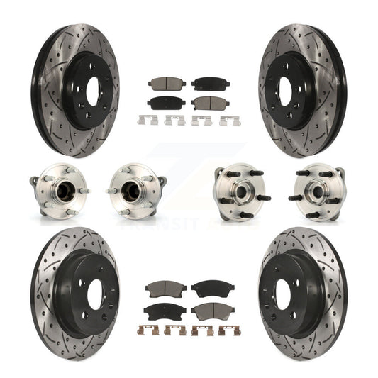 [Avant + Arrière] Kit d'ensemble roulement de roue et moyeu pour 2011-2012 Chevrolet Cruze KBB-120060