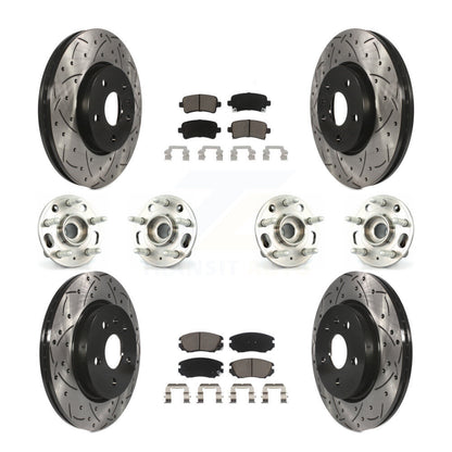 [Avant + Arrière] Kit d'ensemble roulement de roue et moyeu pour Chevrolet Malibu Impala Buick LaCrosse KBB-120064