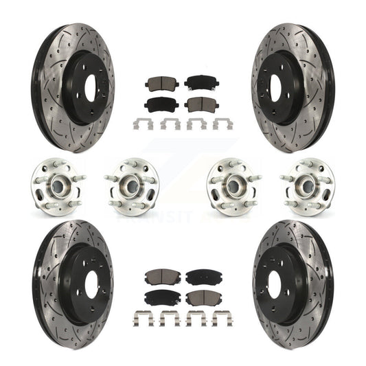 [Avant + Arrière] Kit d'ensemble roulement de roue et moyeu pour Chevrolet Malibu Impala Buick LaCrosse KBB-120064