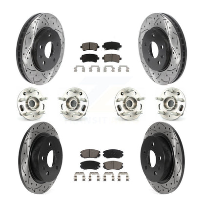 [Avant + Arrière] Kit d'ensemble roulement de roue et moyeu pour 2013-2015 Chevrolet Malibu Naturally Aspirated KBB-120065