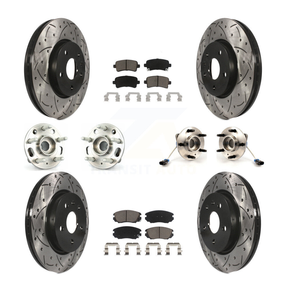 [Avant + Arrière] Kit d'ensemble roulement de roue et moyeu pour 2010 Buick Allure KBB-120067