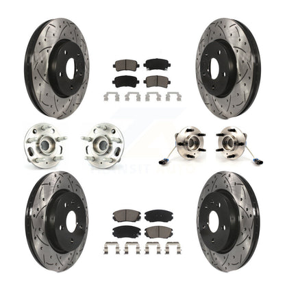 [Avant + Arrière] Kit d'ensemble roulement de roue et moyeu pour 2010 Buick Allure KBB-120067