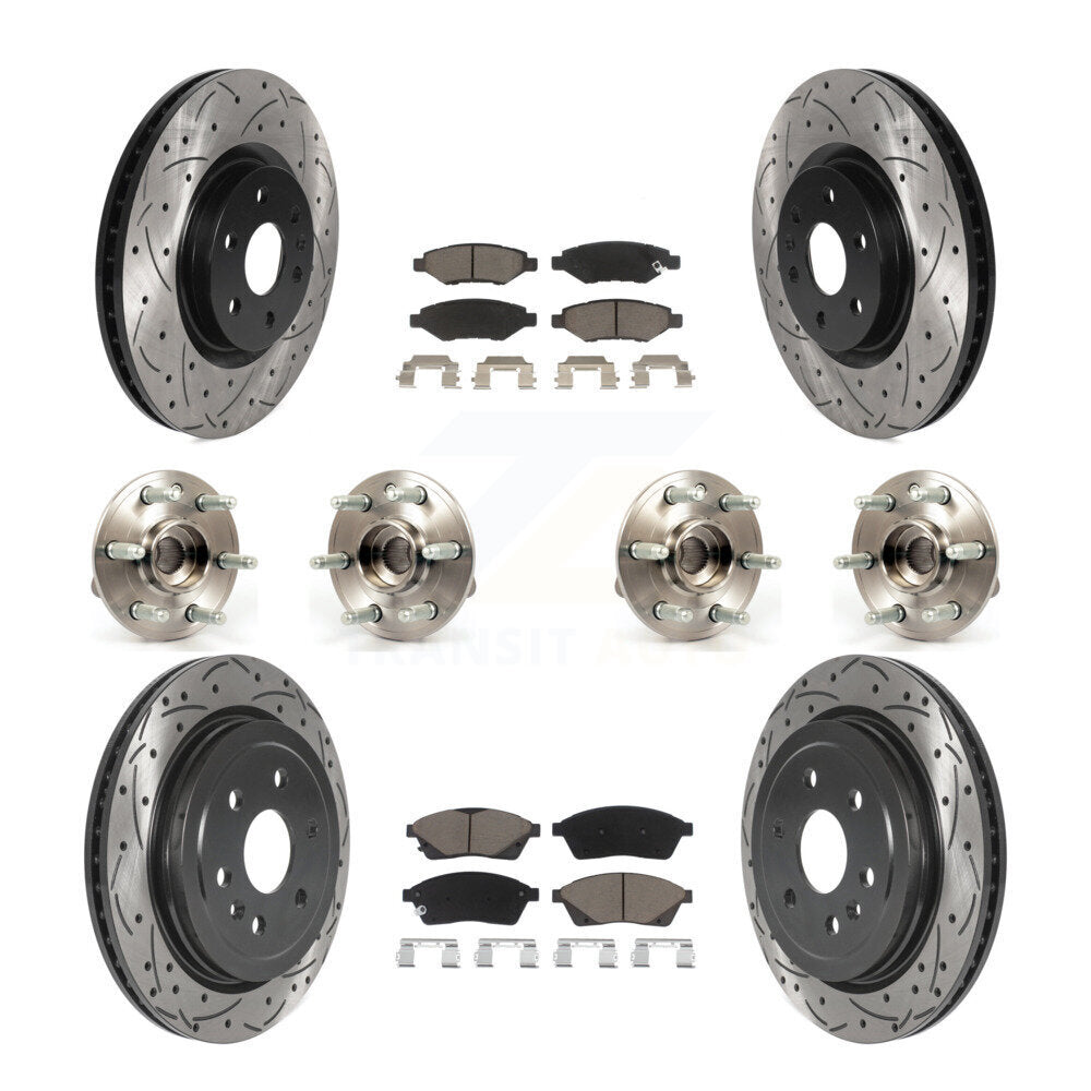 [Avant + Arrière] Kit d'ensemble roulement de roue et moyeu pour Cadillac SRX Saab 9-4X KBB-120068