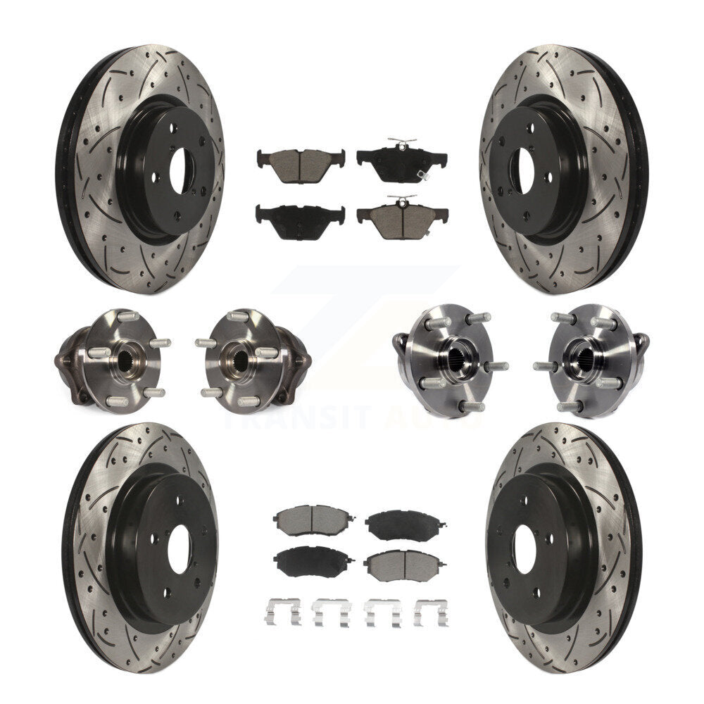 [Avant + Arrière] Kit d'ensemble roulement de roue et moyeu pour 2015-2019 Subaru Outback Legacy KBB-120069