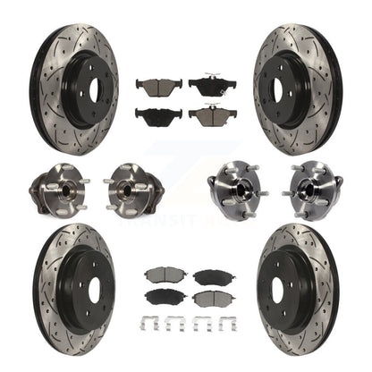 [Avant + Arrière] Kit d'ensemble roulement de roue et moyeu pour 2015-2019 Subaru Outback Legacy KBB-120069