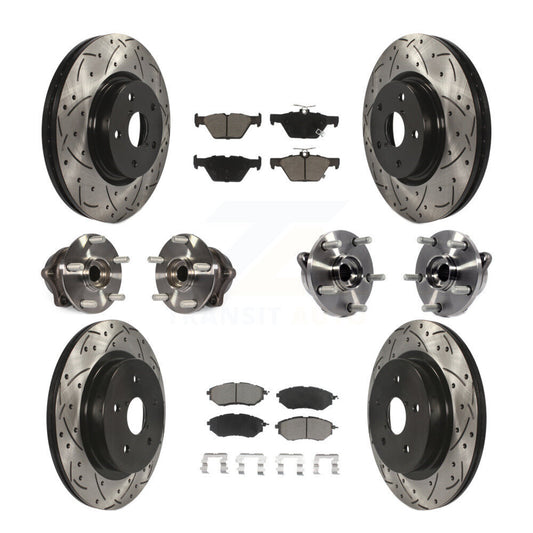 [Avant + Arrière] Kit d'ensemble roulement de roue et moyeu pour 2015-2019 Subaru Outback Legacy KBB-120069