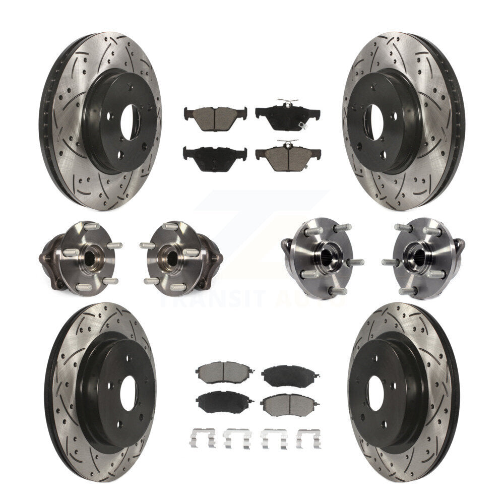 [Avant + Arrière] Kit d'ensemble roulement de roue et moyeu pour 2015 Subaru Legacy 2.5L KBB-120070