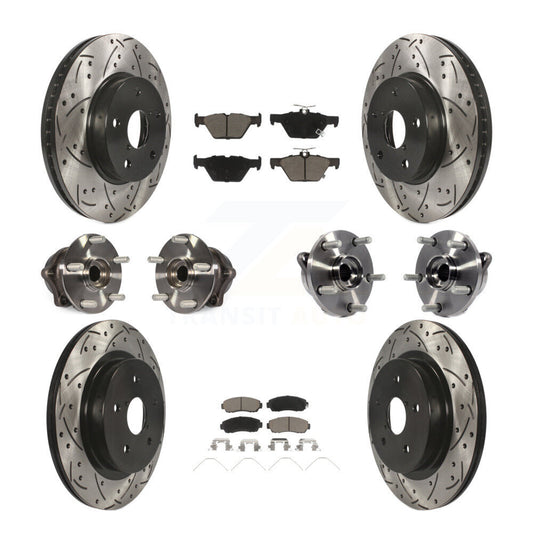 [Avant + Arrière] Kit d'ensemble roulement de roue et moyeu pour 2016-2019 Subaru Legacy 2.5L KBB-120071
