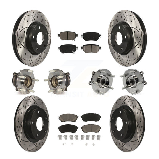 [Avant + Arrière] Kit d'ensemble roulement de roue et moyeu pour 2016-2018 Mazda 6 KBB-120074