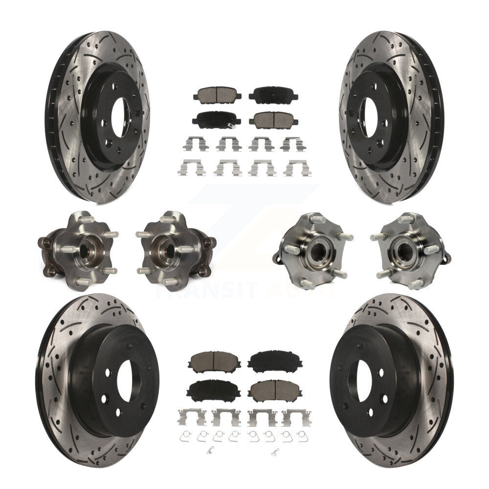[Avant + Arrière] Kit d'ensemble roulement de roue et moyeu pour Nissan Rogue Sport Qashqai KBB-120075