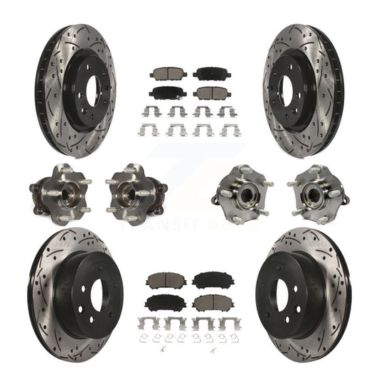 [Avant + Arrière] Kit d'ensemble roulement de roue et moyeu pour Nissan Rogue Sport Qashqai KBB-120075