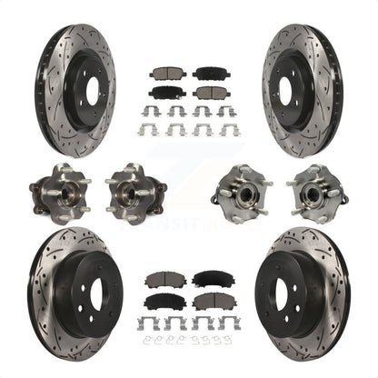 [Avant + Arrière] Kit d'ensemble roulement de roue et moyeu pour Nissan Rogue KBB-120076 par Transit Auto
