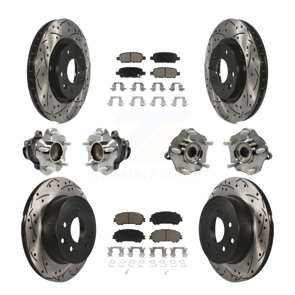 [Avant + Arrière] Kit d'ensemble roulement de roue et moyeu pour Nissan Rogue Sport Qashqai KBB-120077