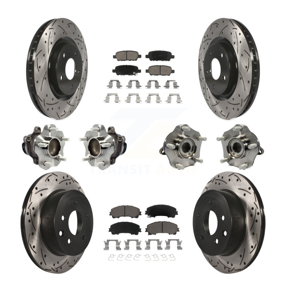 [Avant + Arrière] Kit d'ensemble roulement de roue et moyeu pour Nissan Rogue KBB-120078