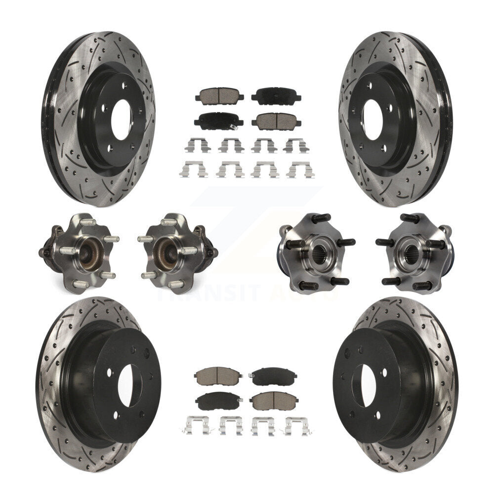 [Avant + Arrière] Kit d'ensemble roulement de roue et moyeu pour 2017-2019 Nissan Sentra Turbocharged KBB-120079