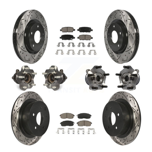 [Avant + Arrière] Kit d'ensemble roulement de roue et moyeu pour 2017-2019 Nissan Sentra Turbocharged KBB-120079