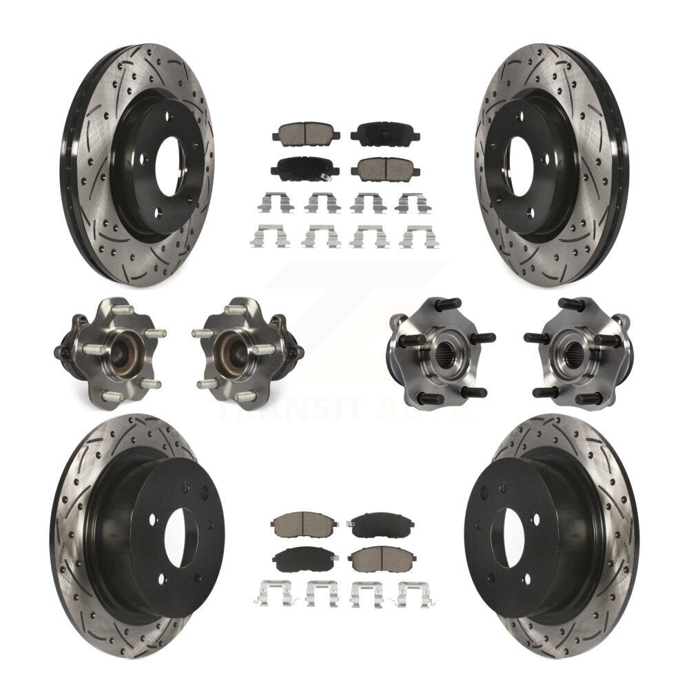 [Avant + Arrière] Kit d'ensemble roulement de roue et moyeu pour Nissan Sentra KBB-120080