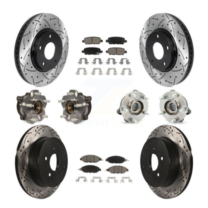 [Avant + Arrière] Kit d'ensemble roulement de roue et moyeu pour 2016 Nissan Pathfinder 4WD From 11 15 KBB-120085 par Transit Auto