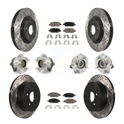 [Avant + Arrière] Kit d'ensemble roulement de roue et moyeu pour Nissan Pathfinder Murano INFINITI QX60 JX35 FWD KBB-120086
