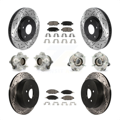 [Avant + Arrière] Kit d'ensemble roulement de roue et moyeu pour 2016 Nissan Pathfinder FWD From 11 15 KBB-120087 par Transit Auto