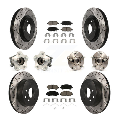 [Avant + Arrière] Kit d'ensemble roulement de roue et moyeu pour Nissan Rogue Select FWD KBB-120088