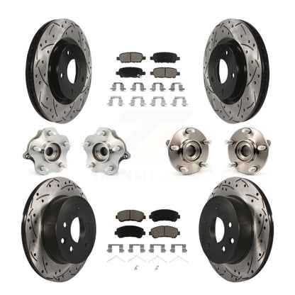 [Avant + Arrière] Kit d'ensemble roulement de roue et moyeu pour 2008-2013 Nissan Rogue AWD KBB-120089