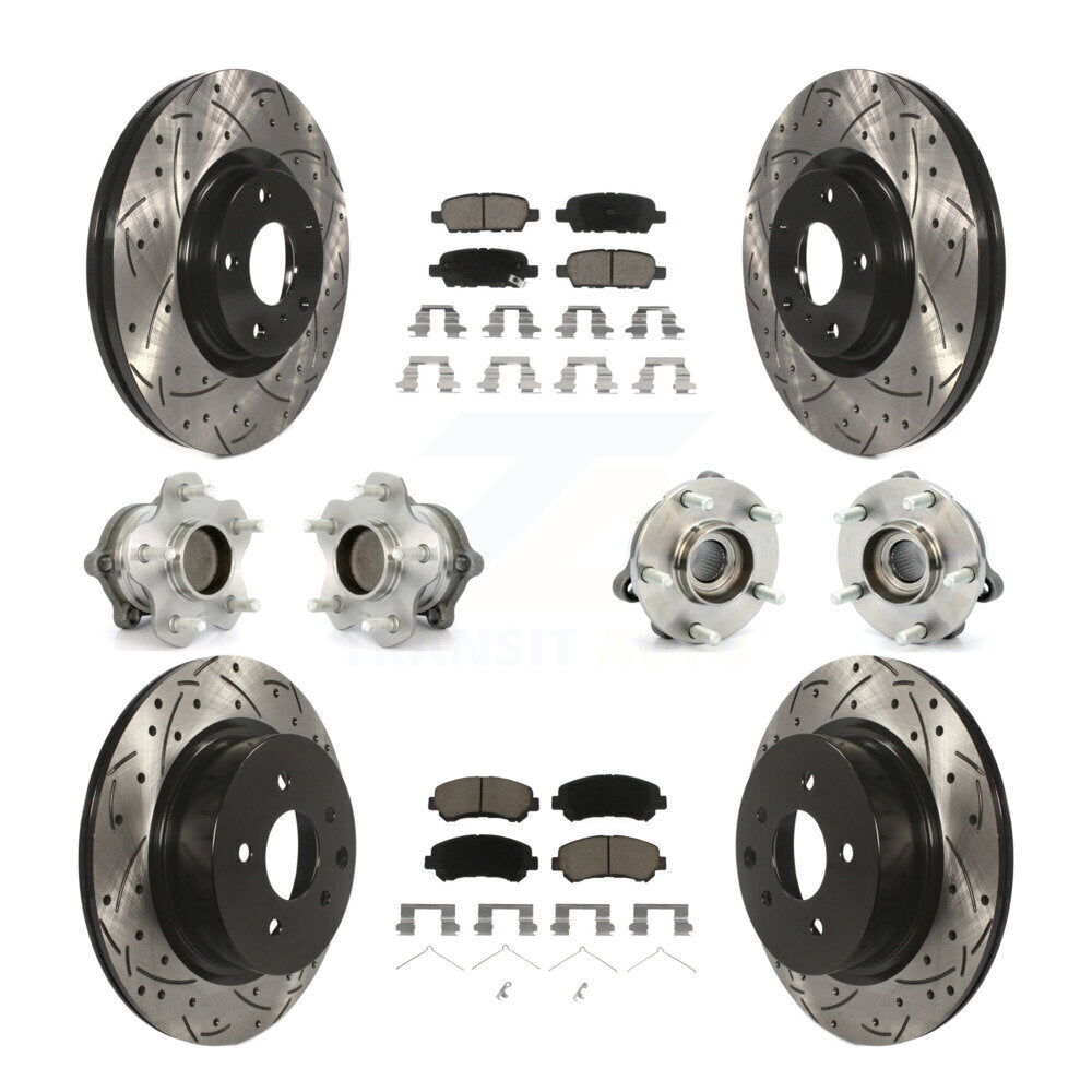 [Avant + Arrière] Kit d'ensemble roulement de roue et moyeu pour Nissan Maxima KBB-120094