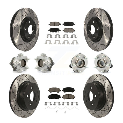 [Avant + Arrière] Kit d'ensemble roulement de roue et moyeu pour Nissan Maxima KBB-120094