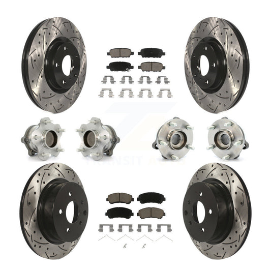 [Avant + Arrière] Kit d'ensemble roulement de roue et moyeu pour Nissan Maxima KBB-120094