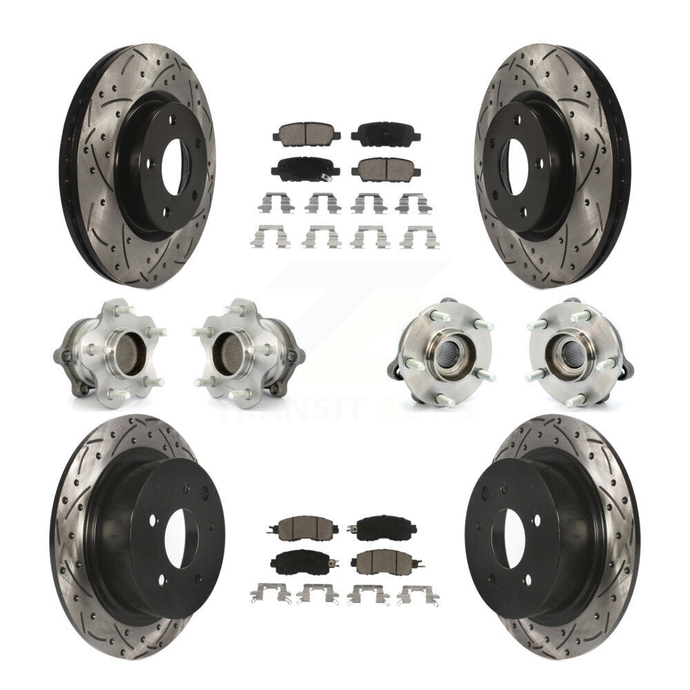 [Avant + Arrière] Kit d'ensemble roulement de roue et moyeu pour Nissan Altima KBB-120096