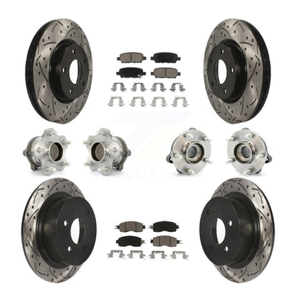 [Avant + Arrière] Kit d'ensemble roulement de roue et moyeu pour Nissan Altima KBB-120096