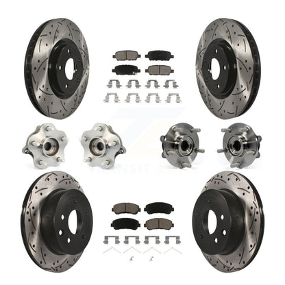 [Avant + Arrière] Kit d'ensemble roulement de roue et moyeu pour 2014 Nissan Juke Nismo RS avec AWD To 04 14 KBB-120099