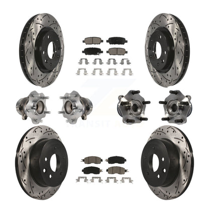 [Avant + Arrière] Kit d'ensemble roulement de roue et moyeu pour Nissan LEAF KBB-120103