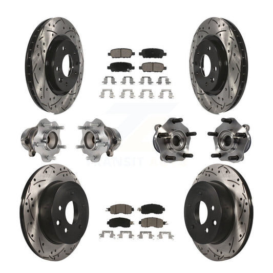 [Avant + Arrière] Kit d'ensemble roulement de roue et moyeu pour Nissan LEAF KBB-120103