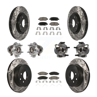 [Avant + Arrière] Kit d'ensemble roulement de roue et moyeu pour 2015 Nissan LEAF Vehicles Manufactured In Japan KBB-120108