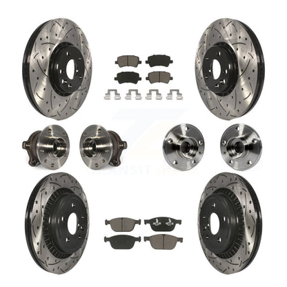 [Avant + Arrière] Kit d'ensemble roulement de roue et moyeu pour 2010-2015 Volvo XC60 AWD KBB-120111