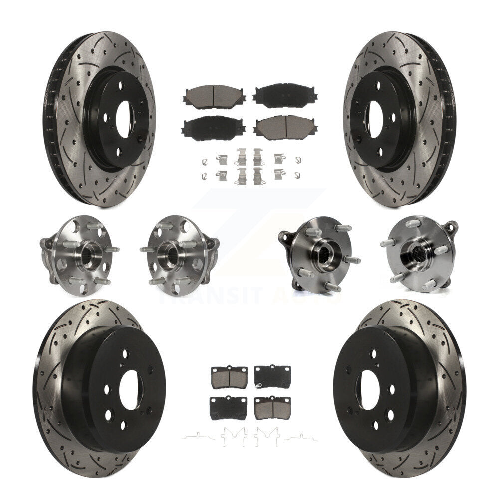 [Avant + Arrière] Kit d'ensemble roulement de roue et moyeu pour Lexus IS250 KBB-120114