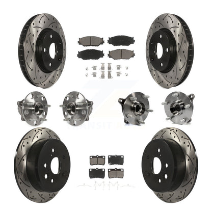 [Avant + Arrière] Kit d'ensemble roulement de roue et moyeu pour Lexus IS250 KBB-120114