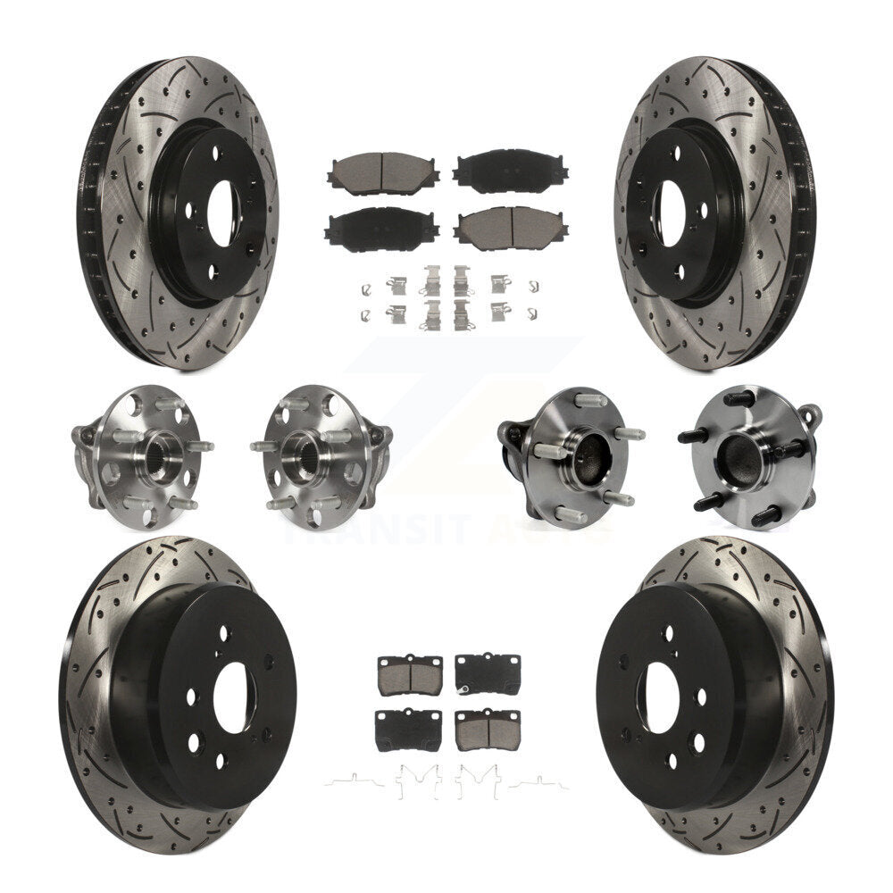 [Avant + Arrière] Kit d'ensemble roulement de roue et moyeu pour Lexus IS250 KBB-120115