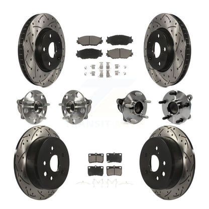 [Avant + Arrière] Kit d'ensemble roulement de roue et moyeu pour Lexus IS250 KBB-120115