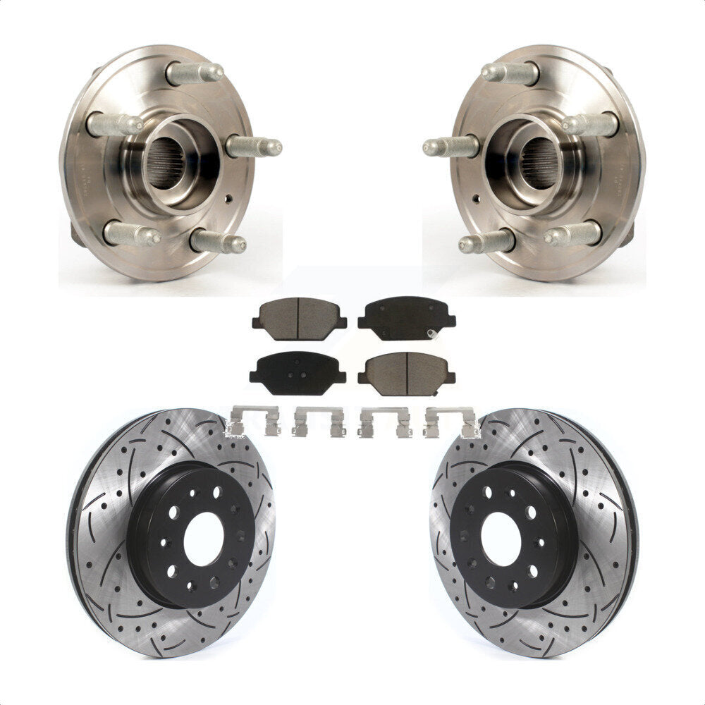 [Avant] Kit d'ensemble roulement de roue et moyeu pour 2016 Chevrolet Camaro LT avec 3.6L 2.0L sans Brembo Calipers KBB-120247 par Transit Auto