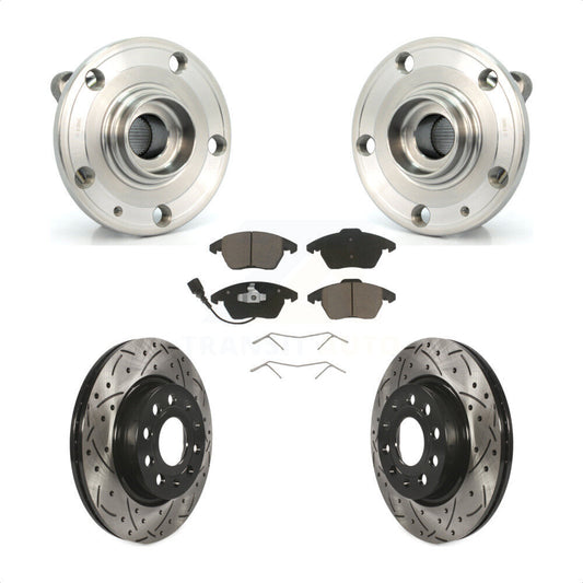 [Avant] Kit d'ensemble roulement de roue et moyeu pour Volkswagen GTI Audi A3 Quattro 280mm Diameter Rotor KBB-120252