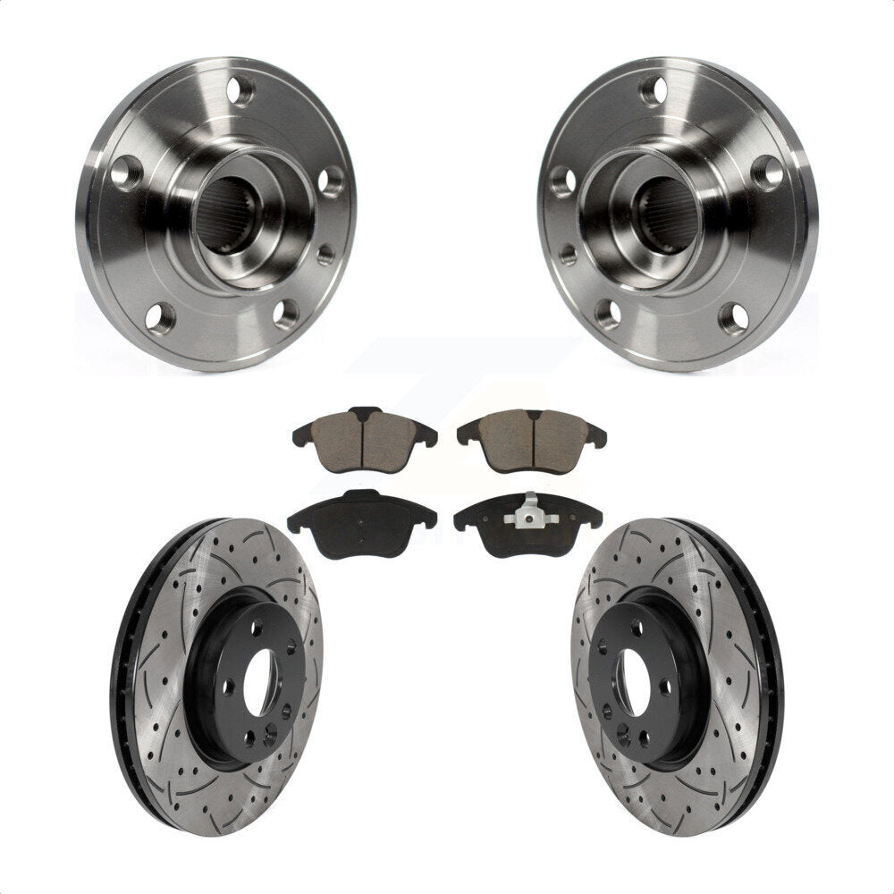 [Avant] Kit d'ensemble roulement de roue et moyeu pour Volvo S60 XC70 S80 V60 V70 300mm Diameter Rotor KBB-120310