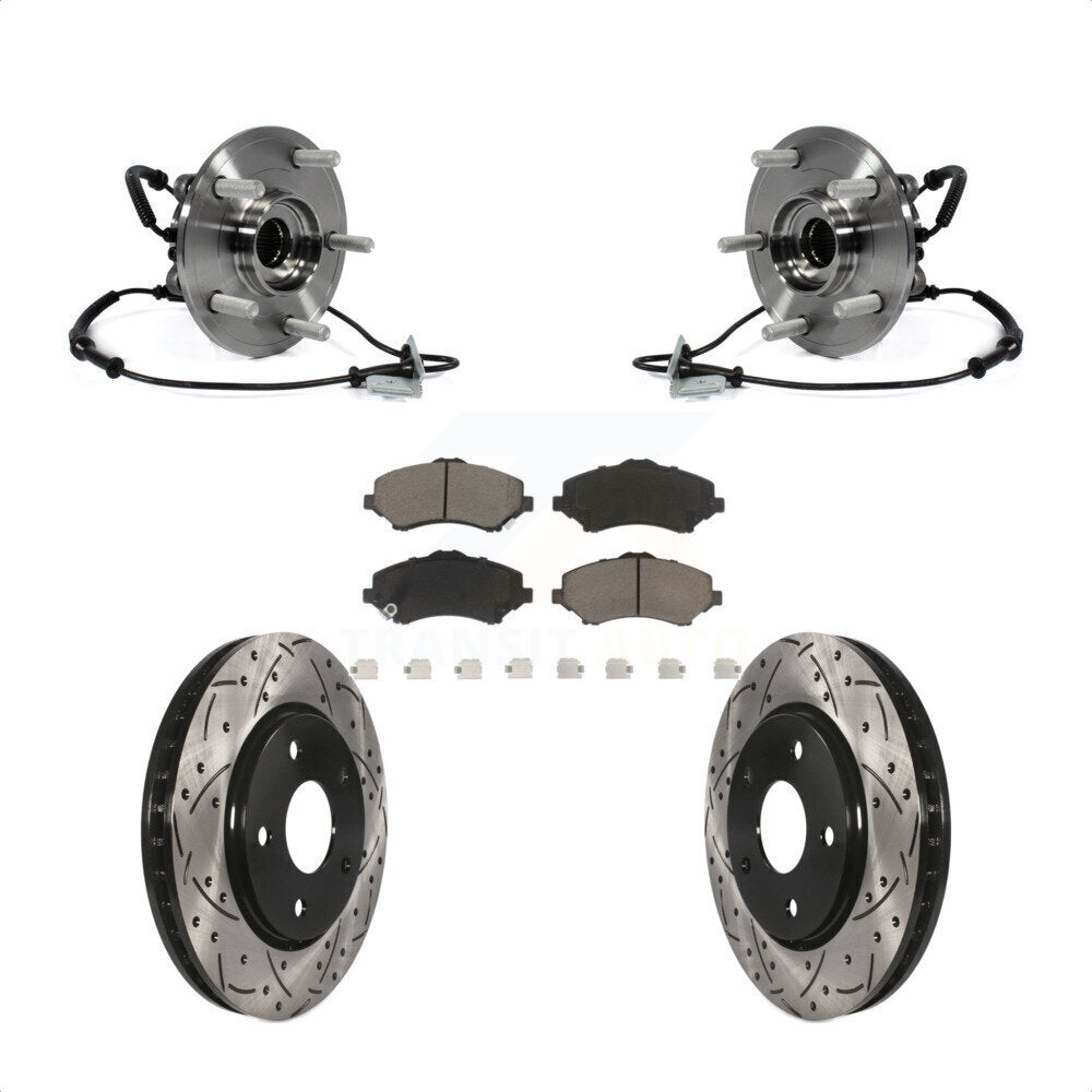 [Avant] Kit d'ensemble roulement de roue et moyeu pour Dodge Grand Caravan Chrysler Town & Country Ram C/V Volkswagen Routan avec Single Piston Caliper KBB-120334
