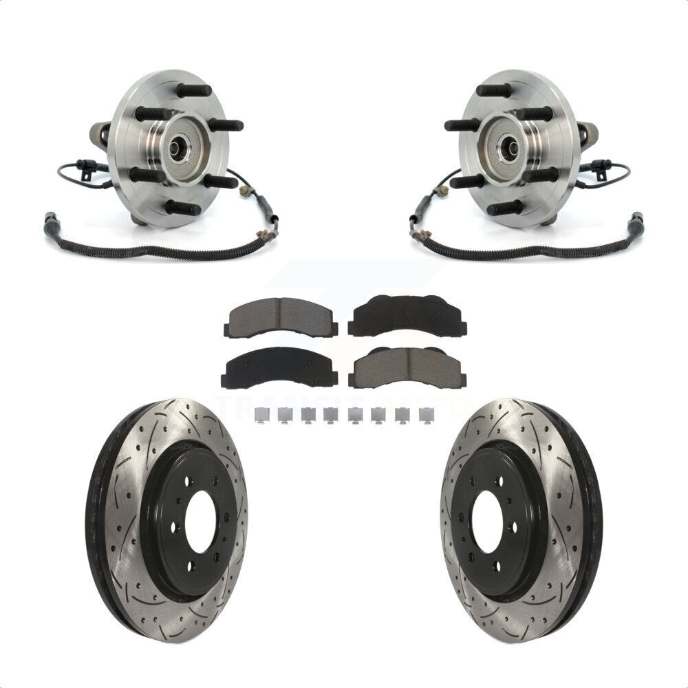 [Avant] Kit d'ensemble roulement de roue et moyeu pour 2010 Ford F-150 FX4 Platinum STX XL XLT King Ranch Lariat avec 4WD 6 Lug Wheels KBB-120379